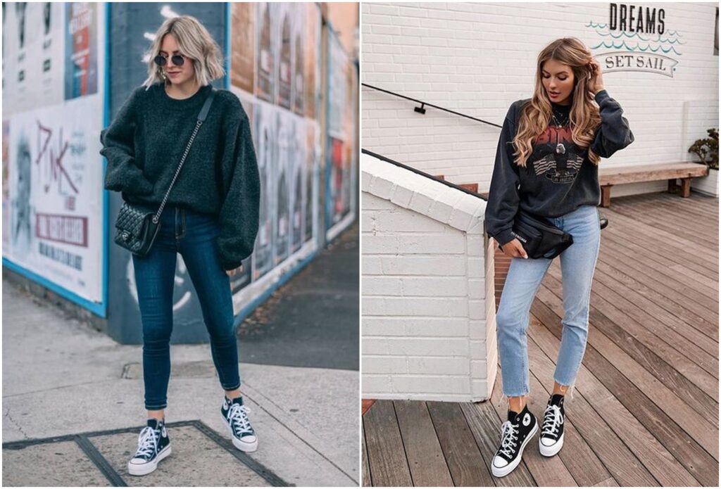 19 looks com All Star preto de cano longo - Fashionistando