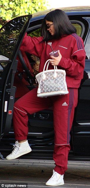 Kylie Jenner —  Adidas Red Cherry Tracksuit 