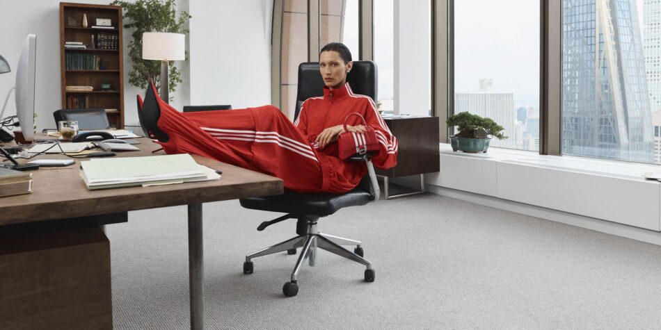 ADIDAS X BALENCIAGA — Red Tracksuit/Bella Hadid